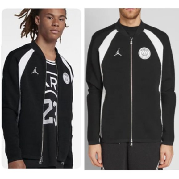 psg jordan flight knit jacket